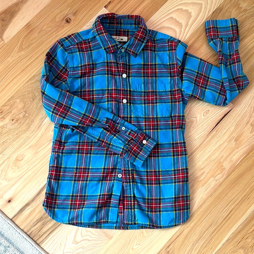 Boys mini Boden button-down.  Like new.  Size 11-12y